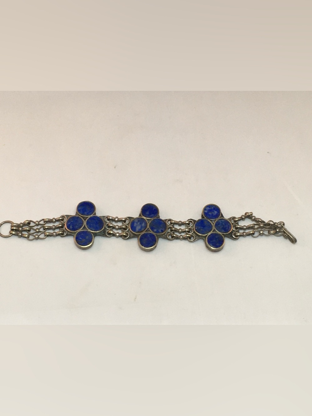 Blue Lapis Cluster Bracelet